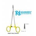 Baby Crile-Wood Needle Holder,15 cm,TC